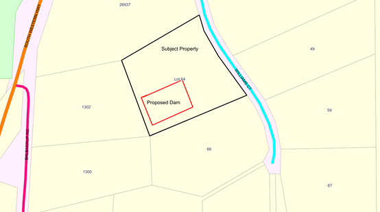 A map of a land with a red square

Description automatically generated